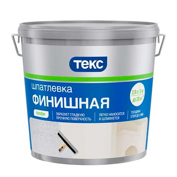 Шпатлевка финишнная, Текс Профи, 5 кг картинка Шпатлевка финишнная, Текс Профи, 5 кг магазин «СТД СКС» являющийся официальным дистрибьютором в России