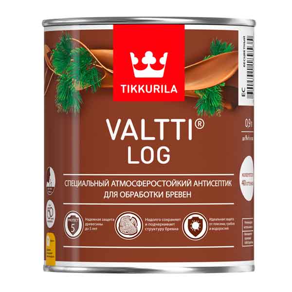 Антисептик Тиккурила Valtti Log, основа EC, 2,7 л картинка Антисептик Тиккурила Valtti Log, основа EC, 2,7 л магазин «СТД СКС» являющийся официальным дистрибьютором в России