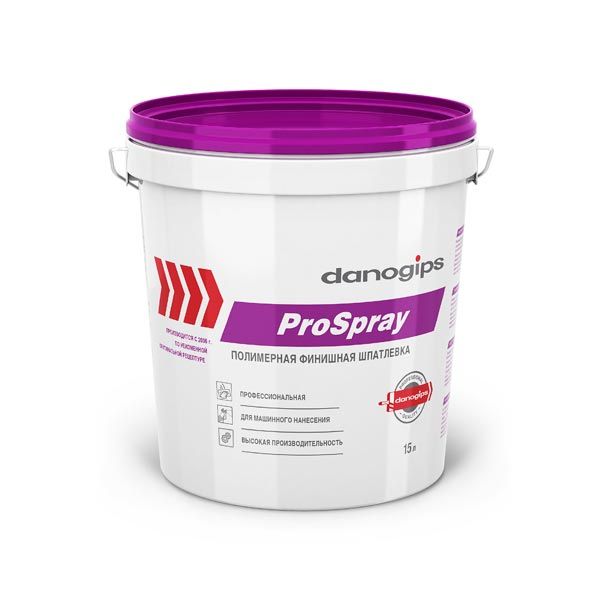 картинка Финишная шпаклевка SHEETROCK ProSpray для машинного нанесения 25 кг/15 л магазин «СТД СКС» являющийся официальным дистрибьютором в России 