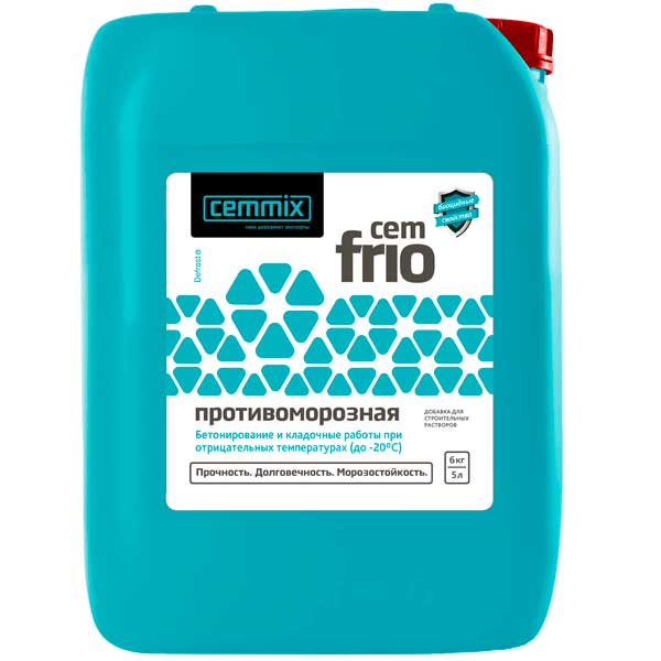 Противоморозная добавка -20C, CemFrio, 5 л картинка Противоморозная добавка -20C, CemFrio, 5 л магазин «СТД СКС» являющийся официальным дистрибьютором в России
