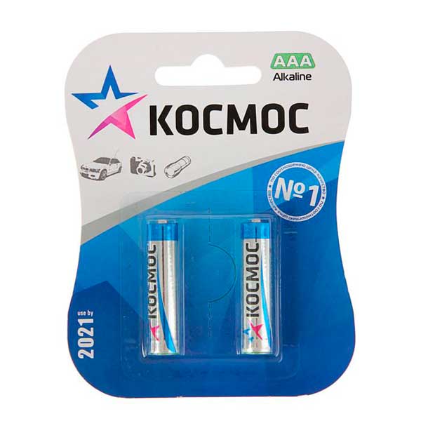 Батарейка КОСМОС LR03 ААА, 2 шт картинка Батарейка КОСМОС LR03 ААА, 2 шт магазин «СТД СКС» являющийся официальным дистрибьютором в России