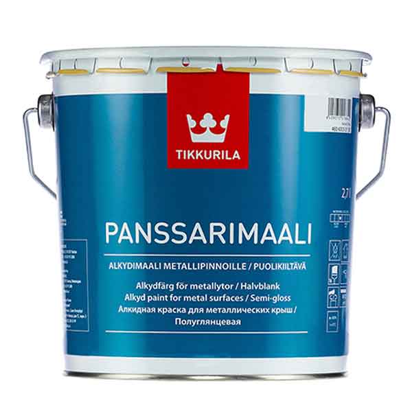 Эмаль алкидная антикоррозионная Tikkurila Panssarimaali, основа А, полуглянцевая, 2,7 л картинка Эмаль алкидная антикоррозионная Tikkurila Panssarimaali, основа А, полуглянцевая, 2,7 л магазин «СТД СКС» являющийся официальным дистрибьютором в России