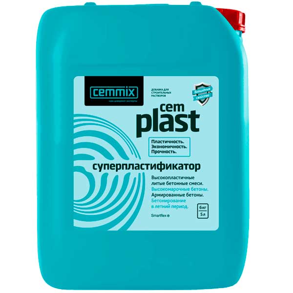 Супер-Пластификатор для бетона, CemPlast, 5 л картинка Супер-Пластификатор для бетона, CemPlast, 5 л магазин «СТД СКС» являющийся официальным дистрибьютором в России