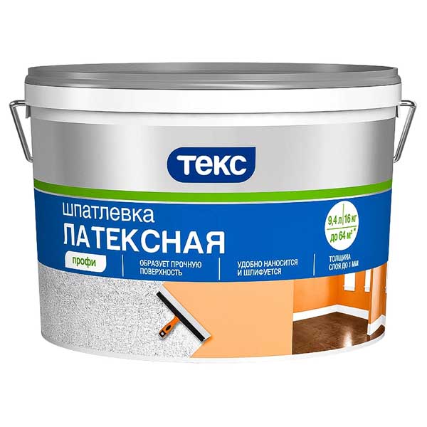 Шпатлевка латексная, Текс Профи, 16 кг картинка Шпатлевка латексная, Текс Профи, 16 кг магазин «СТД СКС» являющийся официальным дистрибьютором в России