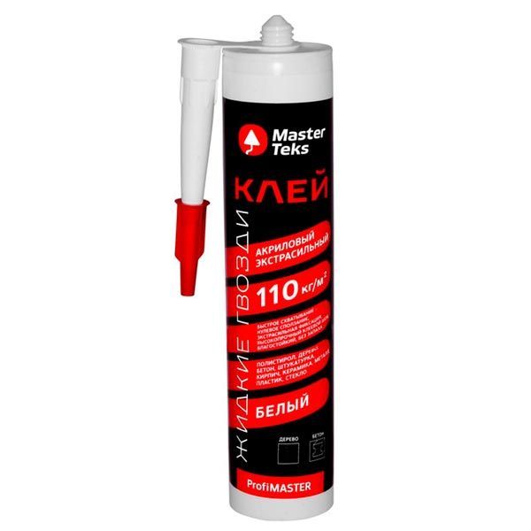 Клей акриловый MasterTeks PM ЖГ 110 кг/м2 экстрасильный, прозрачный, 310 мл картинка Клей акриловый MasterTeks PM ЖГ 110 кг/м2 экстрасильный, прозрачный, 310 мл магазин «СТД СКС» являющийся официальным дистрибьютором в России