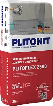 Клей для керамогранита Плитонит PLITOFLEX 2500 25 кг картинка Клей для керамогранита Плитонит